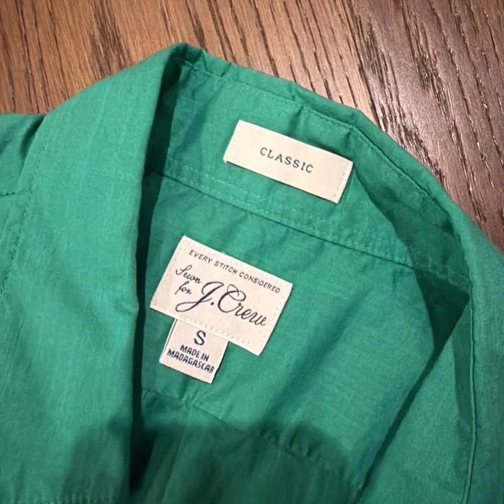J. Crew Short-Sleeve Button-Down Shirt - Teal